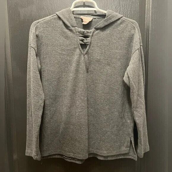 For The Republic - Woman's Sweater - Small - Grey Knit Sweater - Hooded Sweater - Picture 1 of 4